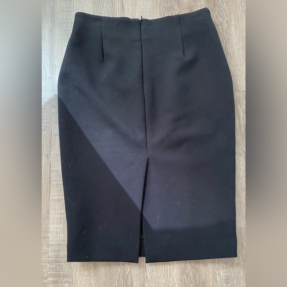 Zara Collection Black Pencil Skirt - Wool Like Material - XS - Picture 5 of 6